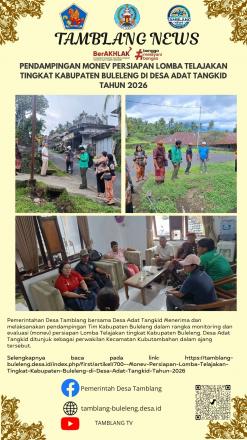  Monev Persiapan Lomba Telajakan Tingkat Kabupaten Buleleng di Desa Adat Tangkid Tahun 2026